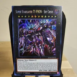 YuGiOh! - Super Starslayer TY-PHON - Sky Crisis RA04-EN072 Secret Rare 1st Ed NM - Image 1
