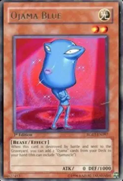 Ojama Blue - RGBT-EN097 - Rare - Unlimited Edition - Damaged - Image 1