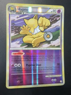 HYPNO REVERSE HOLO POKEMON CARD 23/123 HGSS NEVER PLAYED EX+ NM- - Image 1