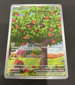 Applin 185/167 Twilight Masquerade Pokemon Illustration Card excellent condition - Image 1