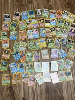 70+ Old Pokemon Cards Lot, Commons, Uncommons, Vintage, Used - Image 1