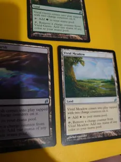 Vivad Land MTG 5 Card. Lorwyn. Meadow,Marsh,Creek,Crag. Vivid Grove. - Image 4