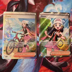 Dawn SIR 129 and Dawn Full Art 118 Set Phantasmal Flames NM Pokemon Cards - Image 1