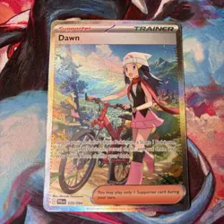 Dawn SIR 129 and Dawn Full Art 118 Set Phantasmal Flames NM Pokemon Cards - Image 4