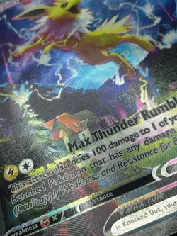 Jumbo Jolteon VMAX SWSH184 DMG 2021 Oversized Pokemon Card Premium Collection - Image 3