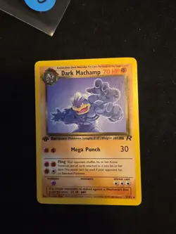 Dark Machamp 1st Edition Non-Holo Card 27/82 Team Rocket HP Copy 💢💥💢 - Image 1