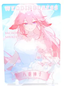 Yiyibushe - Anime Waifu Acrylic Trading Card - Yae Miko - Image 1