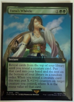 MTG: Yuna's Whistle (Extended Art Foil) Commander: Final Fantasy Foil NM - Image 1