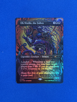 OB NIXILIS, THE FALLEN FOIL MTG MAGIC THE GATHERING SECRET LAIR ENCYCLOPEDIA - Image 1