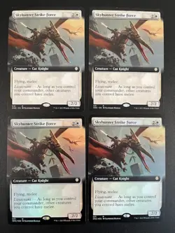 MTG- Skyhunter Strike Force x4 - All Will Be One: Commander (Two are FOIL) - Image 1