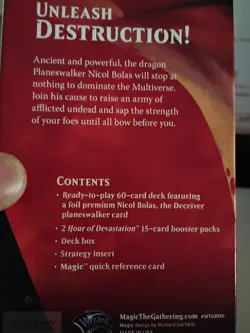 MTG Magic Nicol Bolas the Deceiver Planeswalker Sealed Deck Hour of Devastation - Image 4