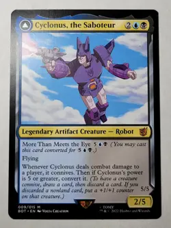 Cyclonus, the Saboteur -Double-Sided- Transformers Regular Brothers BOT mtg NM/M - Image 1