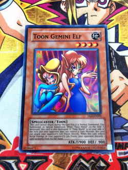 Toon Gemini Elf dl6-en001 Unltd Ed (NM) Super Rare Yu-Gi-Oh! - Image 1