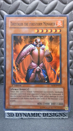| Yugioh Thestalos the Firestorm Monarch RDS-EN021 1st Super Rise Of VLP ?? | - Image 1