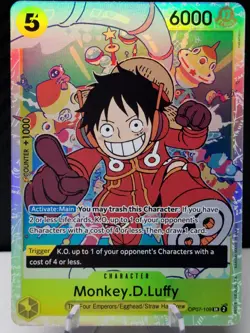 Monkey.D.Luffy OP07-109 SR Super Rare One Piece Card Game - Image 1
