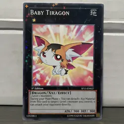 1ST EDITION BABY TIRAGON 1996 SP13-EN027 YUGIOH CARD (LP/MP) - Image 1