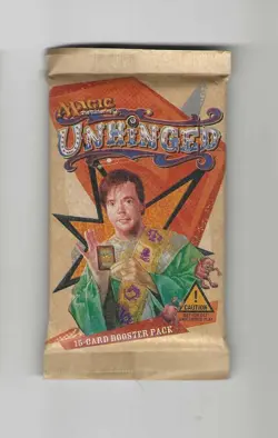 MTG "UNHINGED" 15-Card Booster Pack--Factory Sealed--Plus BCW Deck Guards 653569007654 - Image 1