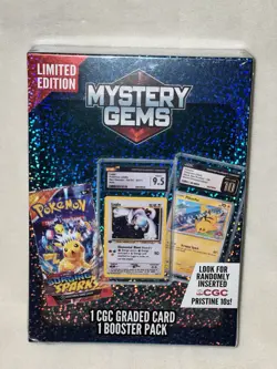 Pokemon Mystery Gems 1 CGC Graded Card & Booster Pack 2025! New Limited Edition. - Image 2
