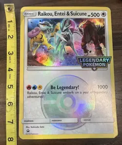 Raikou, Entei & Suicune 2018 Promo Oversized Jumbo Card HP500 - Image 1