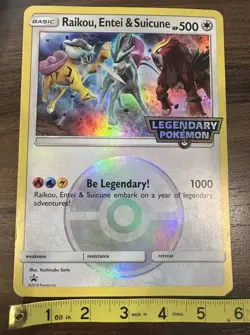 Raikou, Entei & Suicune 2018 Promo Oversized Jumbo Card HP500 - Image 2