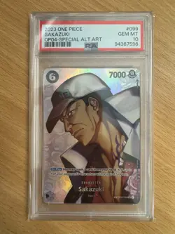 Sakazuki ALTERNATE ART (94367596) PSA 10 - One Piece Card Game - Image 1