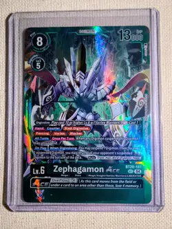Digimon Card Zephagamon Ace BT20-101 Secret Rare Special Booster 2.5 - Image 1