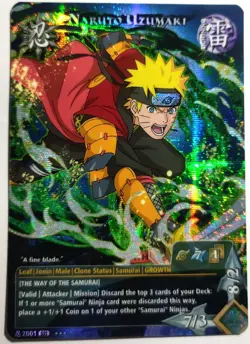 Carte Naruto TCG CCG Collectible Card Game Foil neuf Prism 311 - Image 1
