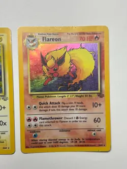 Pokemon TCG Vaporeon Flareon Jolteon Holo Card Jungle Base Set - Image 4