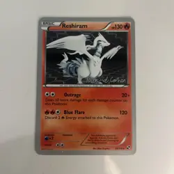 Pokemon TCG Reshiram Stamped World Championships 2011 Stamped Card - Image 1