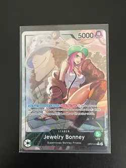 One Piece Jewelry Bonney Parallel Op07-019 Leader Card - Image 3