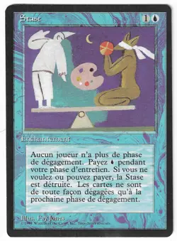 ►Magic-Style◄ MTG - Stasis - French Revised FBB - EX - Image 1