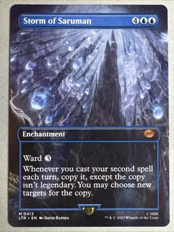 MTG / Storm of Saruman / LTR / #413 / Regular (Borderless) / Mythic / NM - Image 1