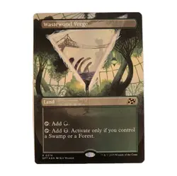 Wastewood Verge (Borderless) Aetherdrift Foil, Rare, Land Green/Black - Image 1