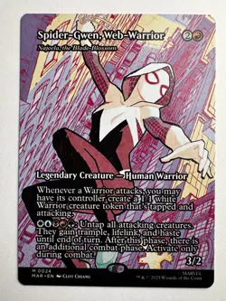 Spider-Gwen, Web-Warrior (Najeela) #0024 - MTG Marvel - Mythic Extra Combat EDH - Image 1