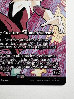 Spider-Gwen, Web-Warrior (Najeela) #0024 - MTG Marvel - Mythic Extra Combat EDH - Image 3