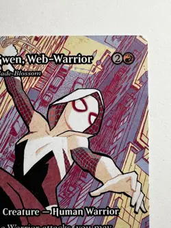 Spider-Gwen, Web-Warrior (Najeela) #0024 - MTG Marvel - Mythic Extra Combat EDH - Image 4
