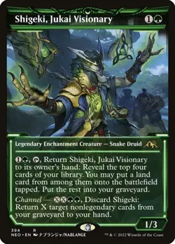 Magic the Gathering (mtg): NEO: Shigeki, Jukai Visionary (Showcase) - Rare - Image 1