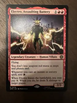 Electro, Assaulting Battery : MTG / Spiderman #0076 / NM - Image 1