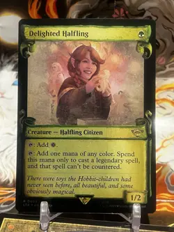 MTG | Delighted Halfling (Showcase Scroll) [LOTR] ✨FOIL✨ - Image 1