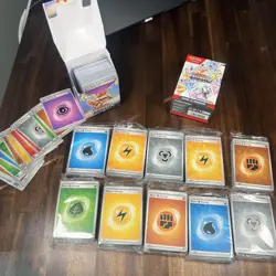 LOT OF 10 SEALED +RANDOM ENERGY CARDS POKEMON SEALED BLOCK SCARLET & VIOLET ETB - Image 1
