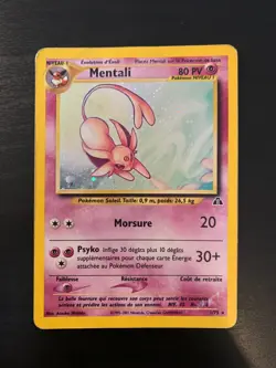 Carte Pokemon : Mentali 1/75 Edition 2 Neo Discovery Wizards Francaise - Image 1