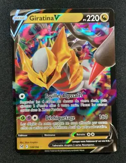 Carte Pokemon : Giratina V Ultra Rare 2022 Origine Perdue 130/196 NM 🇲🇫 - Image 1