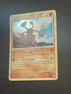 Pokemon Hitmontop HGSS 5/123 Cracked Ice Rare Holo Promo Light Play LP/NM - Image 3