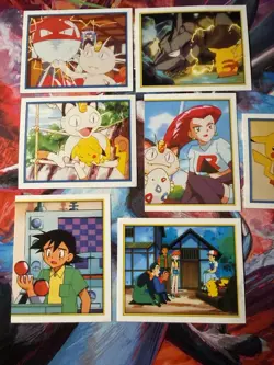Pokemon - Merlin Series 2 Topps Sticker Lot Of 7 NM - Image 2