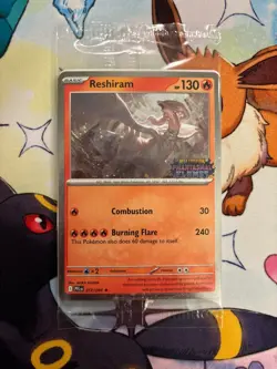 Reshiram 017/094 - Pokemon TCG: Phantasmal Flames - SEALED Stamped Promo - Image 1