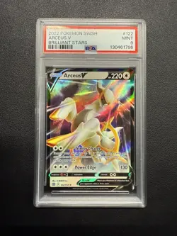 Arceus V 122/172 Swsh09: Brilliant Stars Pokemon Holo - PSA 9 Mint - Image 1