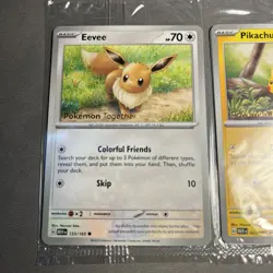 Pokemon TCG Eevee + Pikachu Pokemon Together Stamp Exclusive Sealed Promo - Image 3