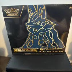 Pokemon Mega Evolutions Pokemon Center ETB Lucario Sealed - Image 1