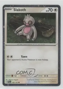 Slakoth (Cosmos Holo) Pokemon Scarlet & Violet Paldea Evolved SV02 #160 - Image 1