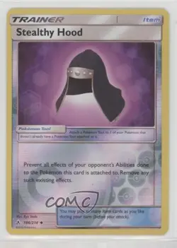 Stealthy Hood Reverse Foil Pokemon Sun & Moon Unbroken Bonds #186 - Image 1